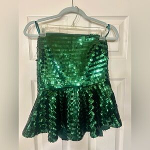 Green Sequin Top Alden Adair
